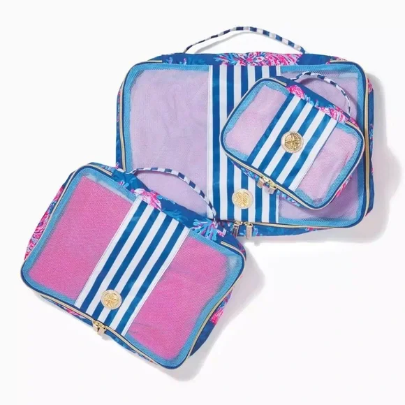 Lilly Pulitzer Packing Cubes Set of 3 - For the Fans - Picture 7 of 8